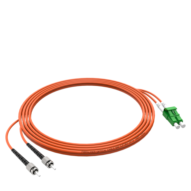 Patchcord de fibra óptica LC/APC-ST/UPC Multimodo Duplex OM2 LSZH MM Cabos de patch cord de fibra óptica
