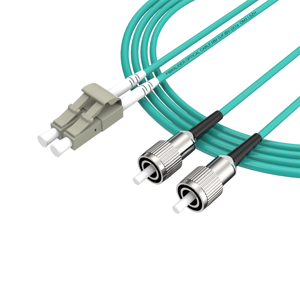 Patchcord de fibra óptica FC/UPC-LC/UPC Multimodo Duplex OM3 LSZH MM Cabos de patch cord de fibra óptica