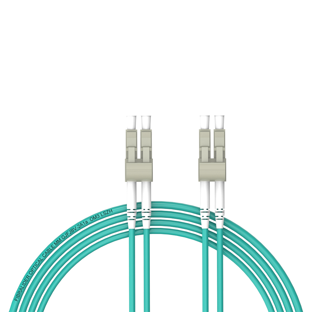 Patchcord de fibra óptica LC/UPC-LC/UPC Multimodo Duplex OM3 LSZH MM Cabos de patch cord de fibra óptica