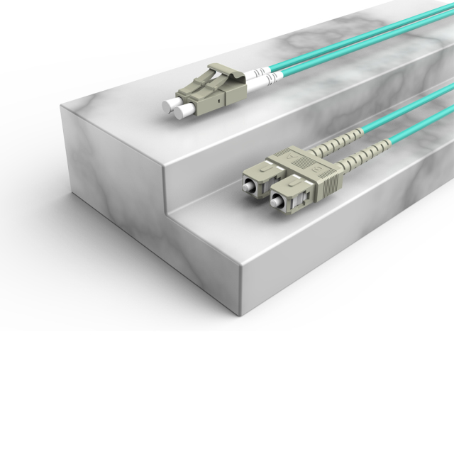 Patchcord de fibra óptica SC/UPC-LC/UPC Multimodo Duplex OM3 LSZH MM Cabos de patch cord de fibra óptica