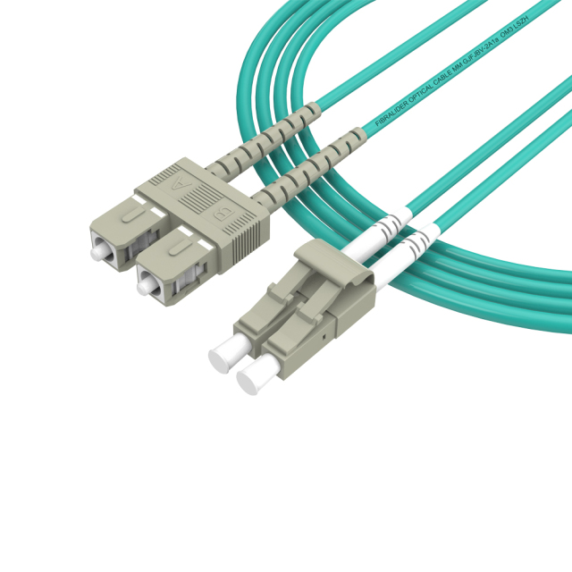 Patchcord de fibra óptica SC/UPC-LC/UPC Multimodo Duplex OM3 LSZH MM Cabos de patch cord de fibra óptica