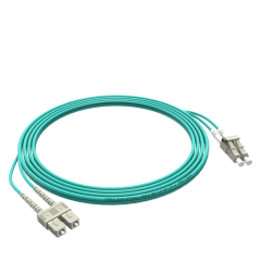 Patchcord de fibra óptica SC/UPC-LC/UPC Multimodo Duplex OM3 LSZH MM Cabos de patch cord de fibra óptica