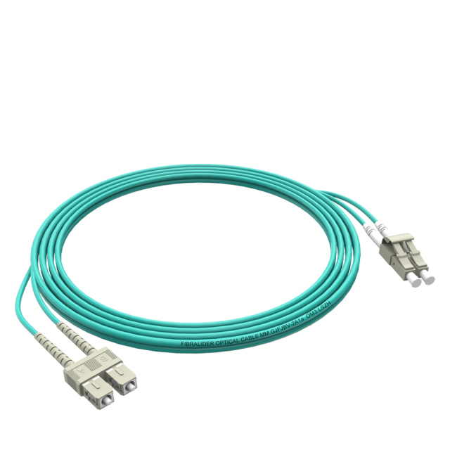 Patchcord de fibra óptica SC/UPC-LC/UPC Multimodo Duplex OM3 LSZH MM Cabos de patch cord de fibra óptica