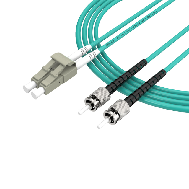 Patchcord de fibra óptica ST/UPC-LC/UPC Multimodo Duplex OM3 LSZH MM Cabos de patch cord de fibra óptica
