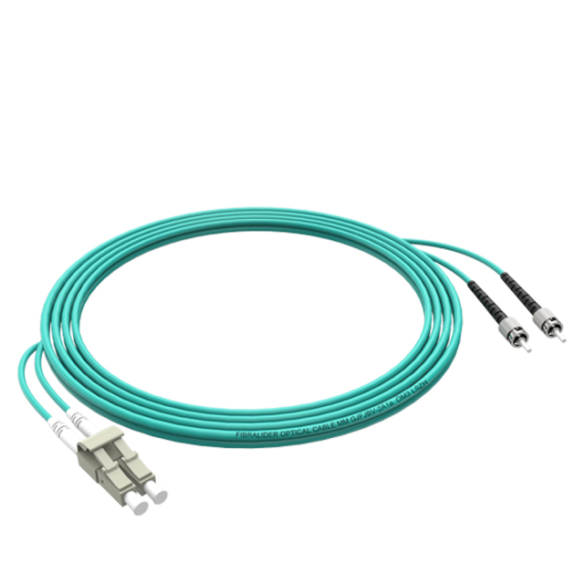 Patchcord de fibra óptica ST/UPC-LC/UPC Multimodo Duplex OM3 LSZH MM Cabos de patch cord de fibra óptica