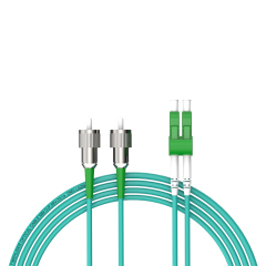 Fibra Óptica Patchcord FC/APC-LC/APC Multimodo Duplex OM3 LSZH MM Cables de fibra óptica Patch Cord