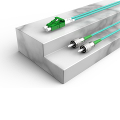 Fibra Óptica Patchcord FC/APC-LC/APC Multimodo Duplex OM3 LSZH MM Cables de fibra óptica Patch Cord