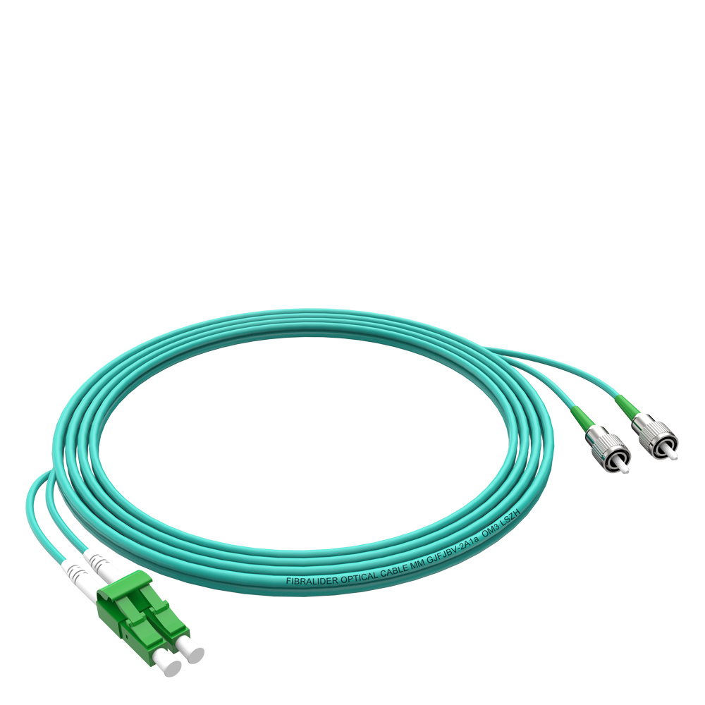 Fiber Optic Patchcord FC/APC-LC/APC Multimode Duplex OM3 LSZH MM Fiber Optical Patch Cord Cables