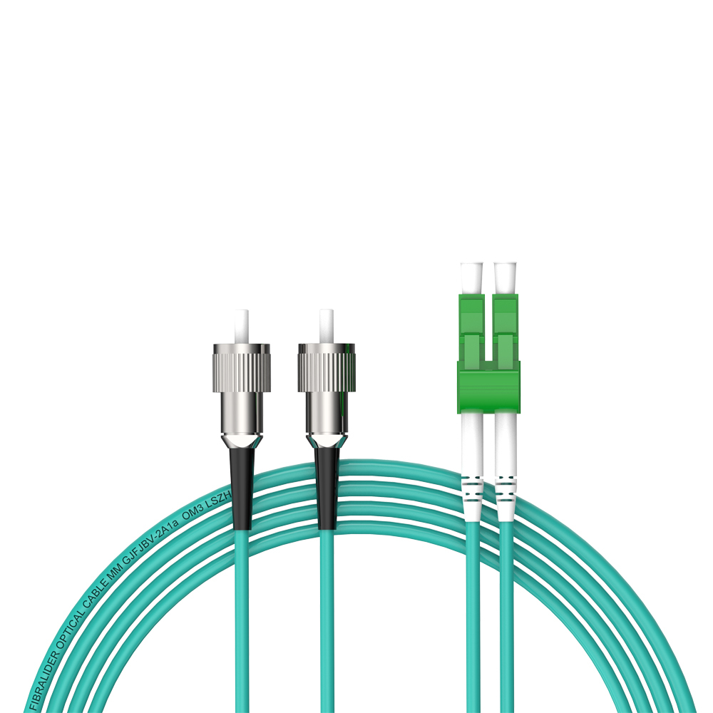 Patchcord de fibra óptica FC/UPC-LC/APC Multimodo Duplex OM3 LSZH MM Cabos de patch cord de fibra óptica