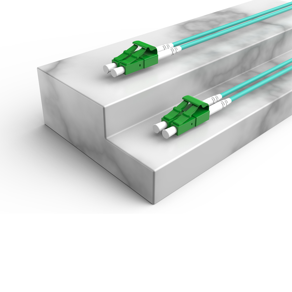 Patchcord de fibra óptica LC/APC-LC/APC Multimodo Duplex OM3 LSZH MM Cabos de patch cord de fibra óptica