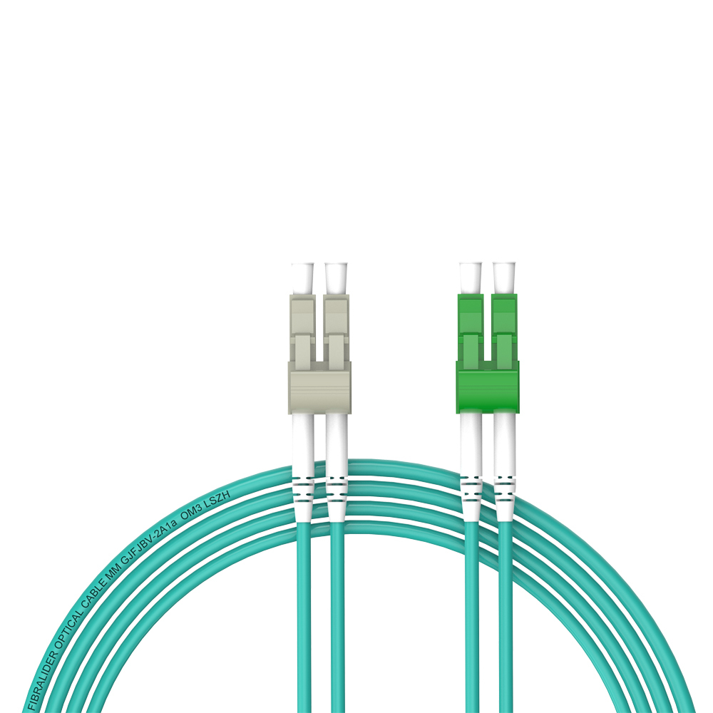 Patchcord de fibra óptica LC/UPC-LC/APC Multimodo Duplex OM3 LSZH MM Cabos de patch cord de fibra óptica