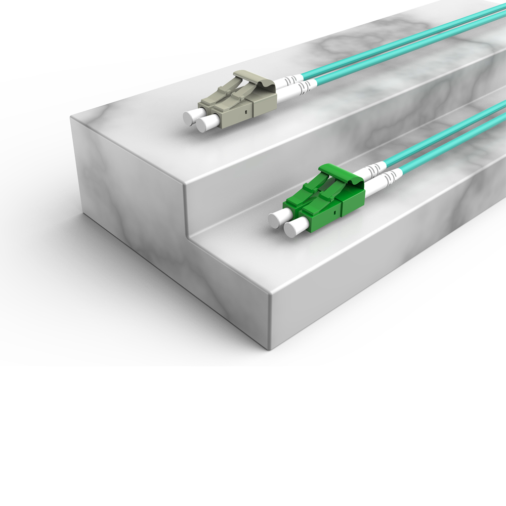 Patchcord de fibra óptica LC/UPC-LC/APC Multimodo Duplex OM3 LSZH MM Cabos de patch cord de fibra óptica