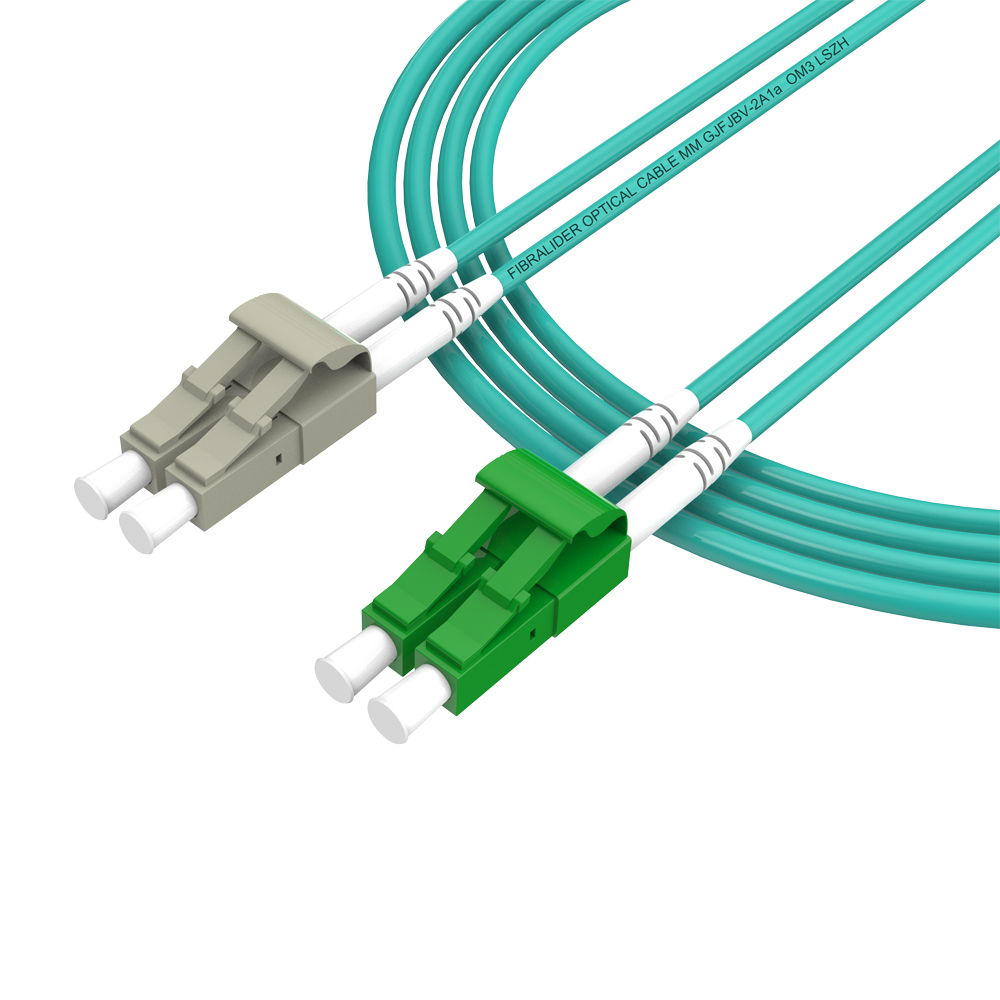 Patchcord de fibra óptica LC/UPC-LC/APC Multimodo Duplex OM3 LSZH MM Cabos de patch cord de fibra óptica