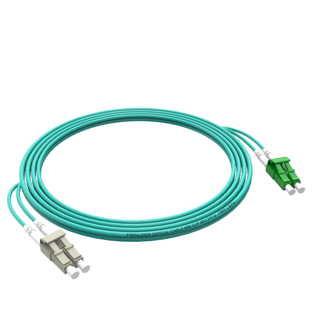 Patchcord de fibra óptica LC/UPC-LC/APC Multimodo Duplex OM3 LSZH MM Cabos de patch cord de fibra óptica