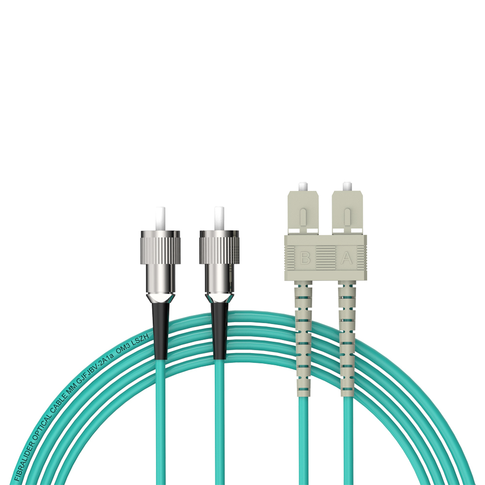 Patchcord de fibra óptica FC/UPC-SC/UPC Multimodo Duplex OM3 LSZH MM Cabos de patch cord de fibra óptica