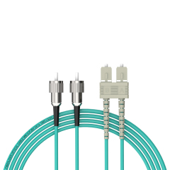 Fibra Óptica Patchcord FC/UPC-SC/UPC Multimodo Duplex OM3 LSZH MM Cables de fibra óptica Patch Cord