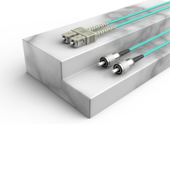 Fibra Óptica Patchcord FC/UPC-SC/UPC Multimodo Duplex OM3 LSZH MM Cables de fibra óptica Patch Cord