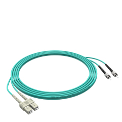 Patchcord de fibra óptica ST/UPC-SC/UPC Multimodo Duplex OM3 LSZH MM Cabos de patch cord de fibra óptica