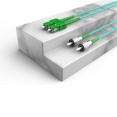 Fibra Óptica Patchcord FC/APC-SC/APC Multimodo Duplex OM3 LSZH MM Cables de fibra óptica Patch Cord