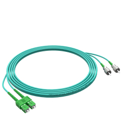 Fibra Óptica Patchcord FC/APC-SC/APC Multimodo Duplex OM3 LSZH MM Cables de fibra óptica Patch Cord