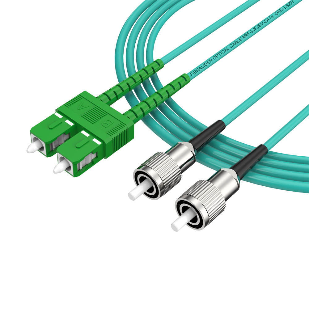 Fiber Optic Patchcord FC/UPC-SC/APC Multimode Duplex OM3 LSZH MM Fiber Optical Patch Cord Cables
