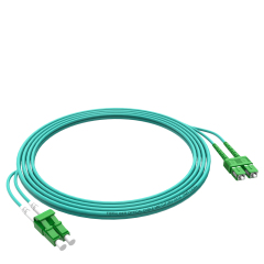 Patchcord de fibra óptica SC/APC-LC/APC Multimodo Duplex OM3 LSZH MM Cabos de patch cord de fibra óptica