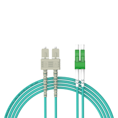 Patchcord de fibra óptica SC/UPC-LC/APC Multimodo Duplex OM3 LSZH MM Cabos de patch cord de fibra óptica