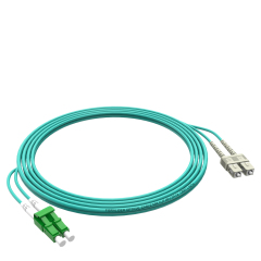 Patchcord de fibra óptica SC/UPC-LC/APC Multimodo Duplex OM3 LSZH MM Cabos de patch cord de fibra óptica
