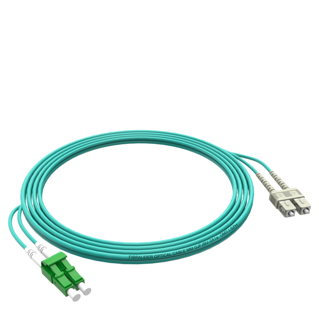 Patchcord de fibra óptica SC/UPC-LC/APC Multimodo Duplex OM3 LSZH MM Cabos de patch cord de fibra óptica