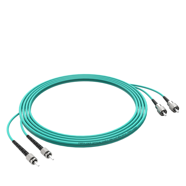 Fibra Óptica Patchcord ST/UPC-FC/UPC Multimodo Duplex OM3 LSZH MM Cables de fibra óptica Patch Cord