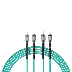 Fibra Óptica Patchcord ST/UPC-ST/UPC Multimodo Duplex OM3 LSZH MM Cables de fibra óptica Patch Cord