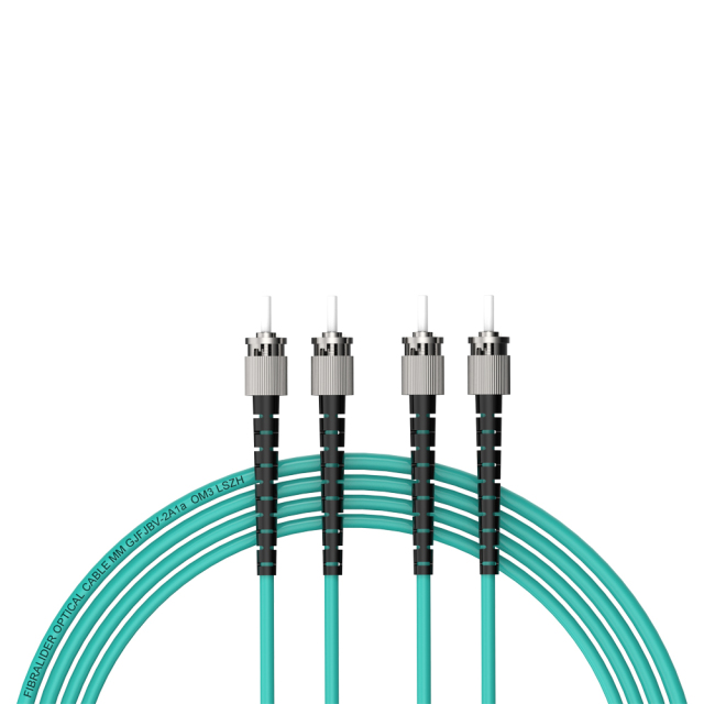 Fibra Óptica Patchcord ST/UPC-ST/UPC Multimodo Duplex OM3 LSZH MM Cables de fibra óptica Patch Cord