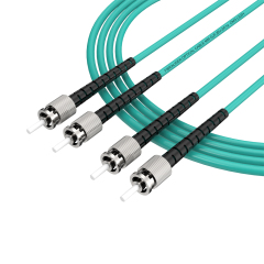 Fibra Óptica Patchcord ST/UPC-ST/UPC Multimodo Duplex OM3 LSZH MM Cables de fibra óptica Patch Cord