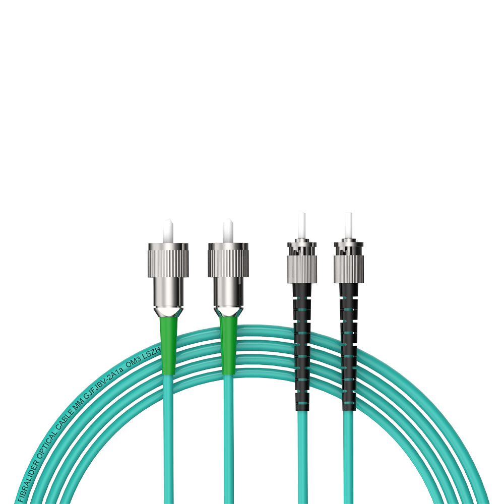 Fiber Optic Patchcord FC/APC-ST/UPC Multimode Duplex OM3 LSZH MM Fiber Optical Patch Cord Cables