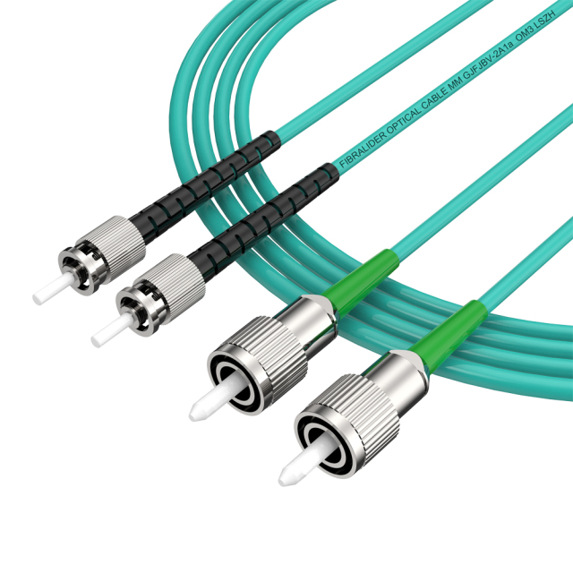 Fiber Optic Patchcord FC/APC-ST/UPC Multimode Duplex OM3 LSZH MM Fiber Optical Patch Cord Cables