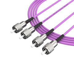 Patchcord de fibra óptica FC/UPC-FC/UPC Multimodo Duplex OM4 LSZH MM Cabos de patch cord de fibra óptica