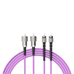 Fibra Óptica Patchcord FC/UPC-ST/UPC Multimodo Duplex OM4 LSZH MM Cables de fibra óptica Patch Cord