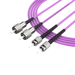 Fibra Óptica Patchcord FC/UPC-ST/UPC Multimodo Duplex OM4 LSZH MM Cables de fibra óptica Patch Cord