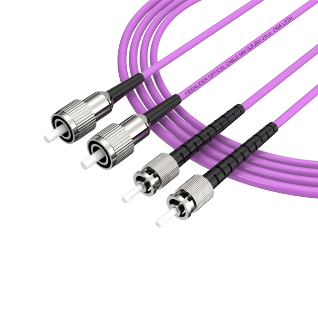 Fibra Óptica Patchcord FC/UPC-ST/UPC Multimodo Duplex OM4 LSZH MM Cables de fibra óptica Patch Cord