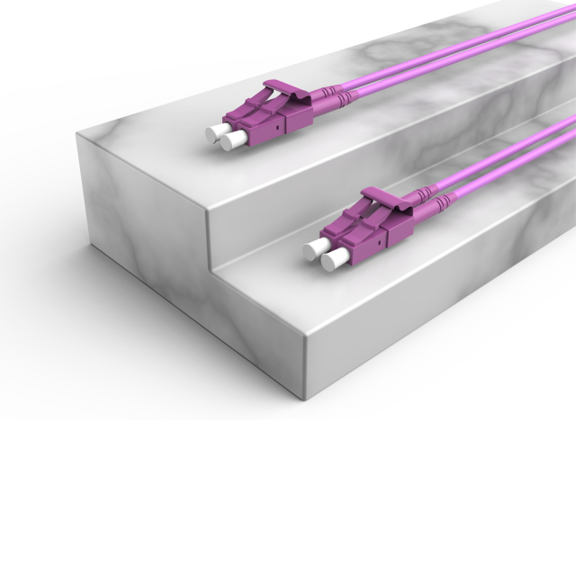 Patchcord de fibra óptica LC/UPC-LC/UPC Multimodo Duplex OM4 LSZH MM Cabos de patch cord de fibra óptica