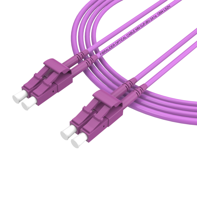 Patchcord de fibra óptica LC/UPC-LC/UPC Multimodo Duplex OM4 LSZH MM Cabos de patch cord de fibra óptica