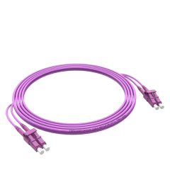 Patchcord de fibra óptica LC/UPC-LC/UPC Multimodo Duplex OM4 LSZH MM Cabos de patch cord de fibra óptica