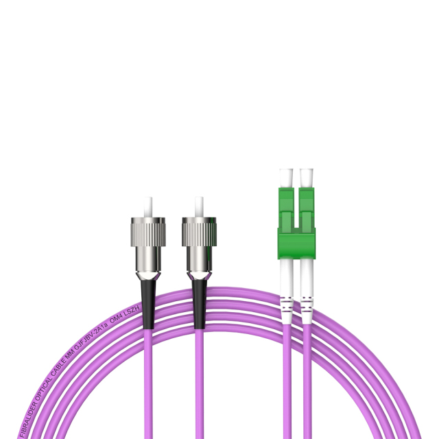Fibra Óptica Patchcord FC/UPC-LC/APC Multimodo Duplex OM4 LSZH MM Cables de fibra óptica Patch Cord