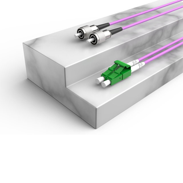 Fibra Óptica Patchcord FC/UPC-LC/APC Multimodo Duplex OM4 LSZH MM Cables de fibra óptica Patch Cord