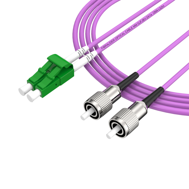 Fibra Óptica Patchcord FC/UPC-LC/APC Multimodo Duplex OM4 LSZH MM Cables de fibra óptica Patch Cord