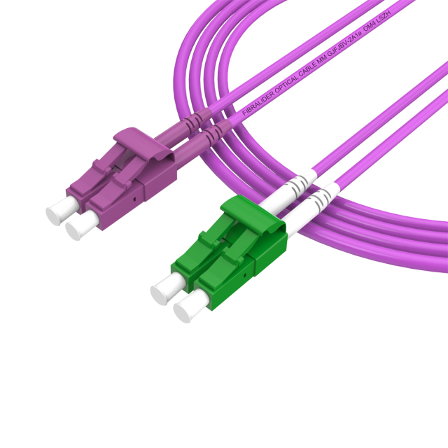 Patchcord de fibra óptica LC/UPC-LC/APC Multimodo Duplex OM4 LSZH MM Cabos de patch cord de fibra óptica