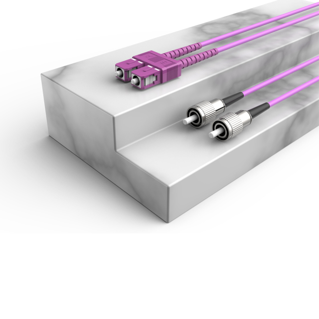 Patchcord de fibra óptica FC/UPC-SC/UPC Multimodo Duplex OM4 LSZH MM Cabos de patch cord de fibra óptica