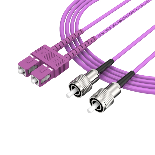 Patchcord de fibra óptica FC/UPC-SC/UPC Multimodo Duplex OM4 LSZH MM Cabos de patch cord de fibra óptica
