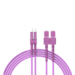 Fibra Óptica Patchcord LC/UPC-SC/UPC Multimodo Duplex OM4 LSZH MM Cables de fibra óptica Patch Cord