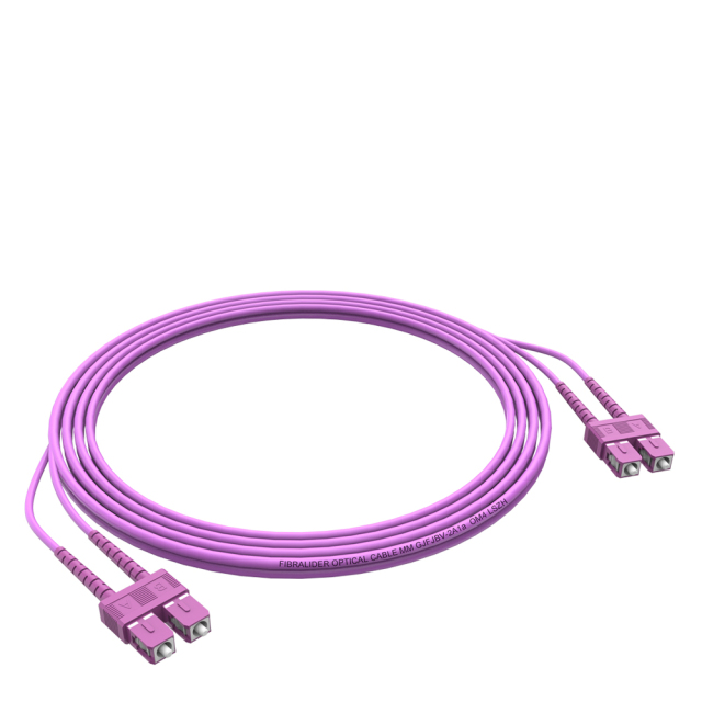 Fibra Óptica Patchcord SC/UPC-SC/UPC Multimodo Duplex OM4 LSZH MM Cables de fibra óptica Patch Cord
